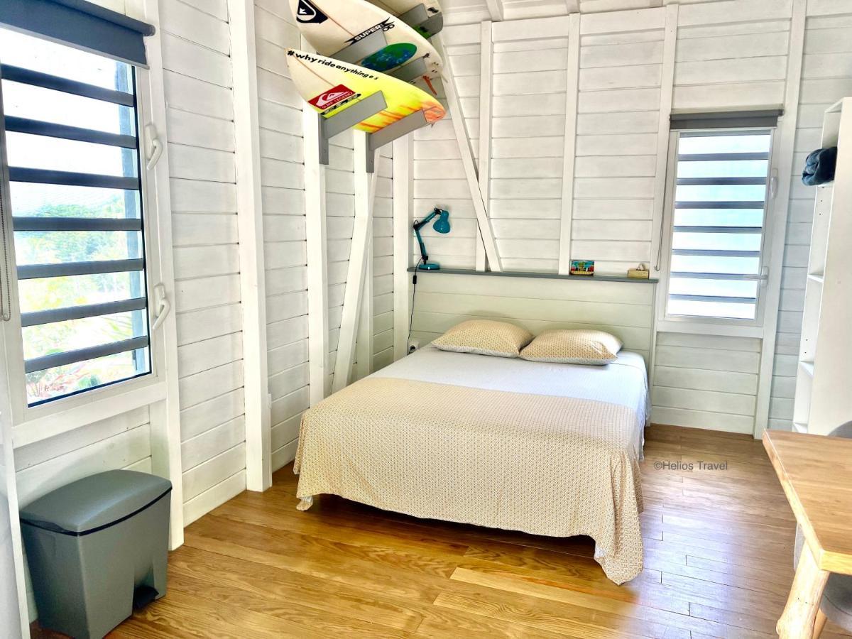 Le Surf Lodge, Chambre Avec Vue Mer Dans Un Ecrin De Verdure 데샤이에스 외부 사진
